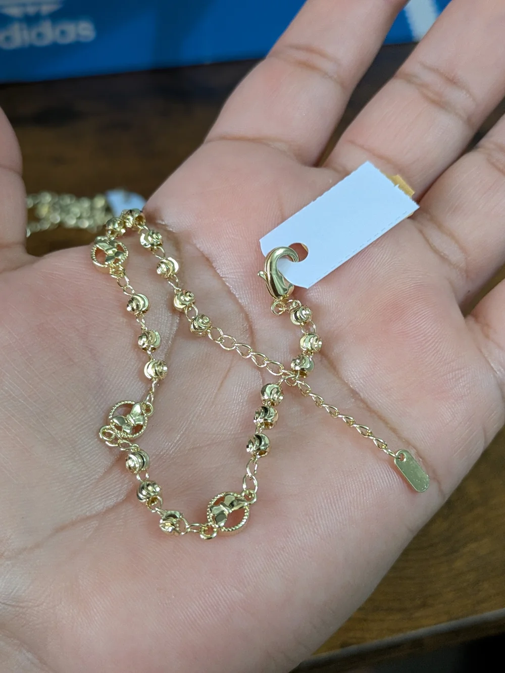 Elegant Gold Plated Bead Ankle-chain - Lightweight Women Jewelry